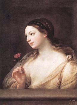 Guido Reni : Girl with a Rose